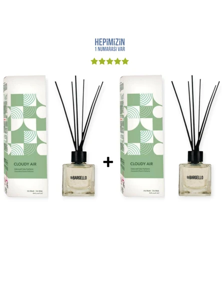 2x Cloudy Air Dekoratif Ortam Kokusu 50 ml - Bambu Çubuklu ürün görseli 1