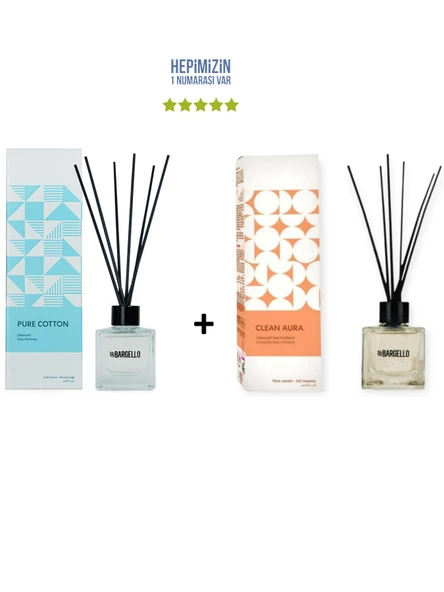 Pure Cotton + Clean Aura Dekoratif Ortam Kokusu 50 ml - Bambu Çubuklu ürün görseli 1