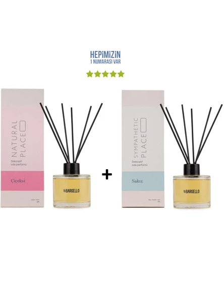 Çiçeksi Natural Place + Sakız Sympathetic Place Dekoratif Ortam Kokusu 120 ml - Bambu Çubuklu ürün görseli 1