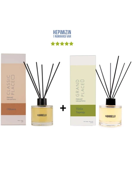 Odunsu Classic Place + Tütün Yaprağı Grand Place Dekoratif Ortam Kokusu 120 ml - Bambu Çubuklu ürün görseli 1