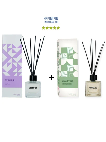 Very Lila + Cloudy Air Dekoratif Ortam Kokusu 50 ml - Bambu Çubuklu ürün görseli 1