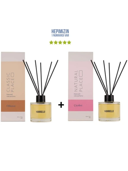Odunsu Classic Place + Çiçeksi Natural Place Dekoratif Ortam Kokusu 120 ml - Bambu Çubuklu ürün görseli 1