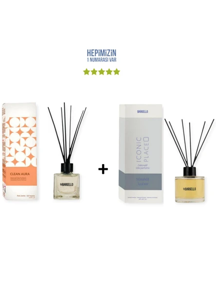 Sümbül Amber Iconic Place 120 ml + Clean Aura 50 ml & Dekoratif Ortam Kokusu - Bambu Çubuklu ürün görseli 1