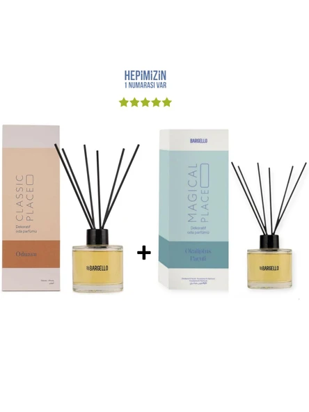 Odunsu Classic Place + Okaliptus Paçuli Magical Place Dekoratif Ortam Kokusu 120 ml - Bambu Çubuklu ürün görseli 1