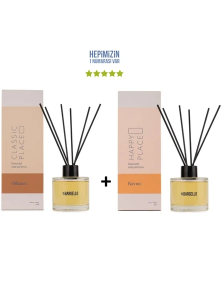 Odunsu Classic Place + Kavun Happy Place Dekoratif Ortam Kokusu 120 ml - Bambu Çubuklu ürün görseli 1