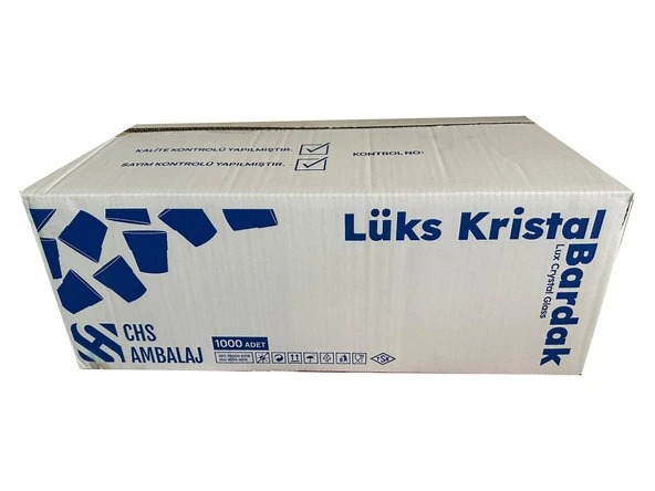 Chs Ambalaj Şeffaf Plastik Kristal Bardak - 180 Cc. - 180 Ml. - 1000 Adet / Koli ürün görseli 1