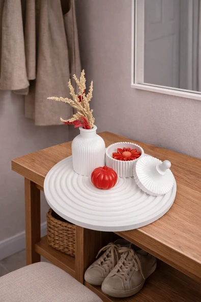 Modern Ev Dekorasyonu İçin Çiçek Tasarım Aromatik Görünümlü Mum Seti ürün görseli 1