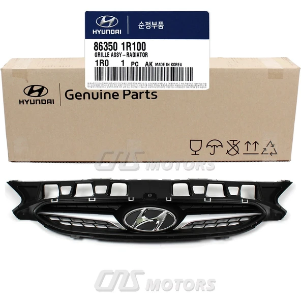 Hyundai Accent Blue Ön Panjur Nikelaj Bandlı 2010- (Oem No:  863501R100) ürün görseli 1