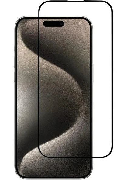 Abatech iPhone 15 Pro Tam Kaplayan Ekran Koruyucu-Kırılmaz Cam ürün görseli 1