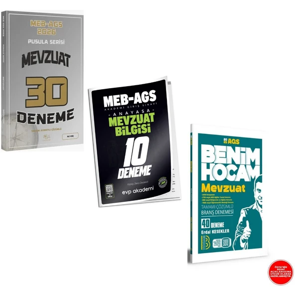 Benim Hocam 2026 MEB AGS Mevzuat 40 Branş Deneme & AGS Mevzuat Deneme Seti ürün görseli 1