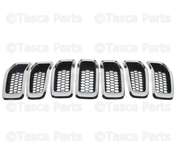 Jeep Cherokee Ön Panjur 7Lı Set Nikelaj 2014- (Oem No:  68303626Ac) ürün görseli 1