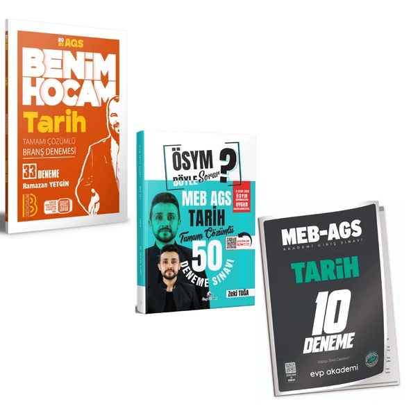 Benim Hocam 2026 MEB AGS Tarih 33 Branş Deneme Süper Deneme Seti ürün görseli 1