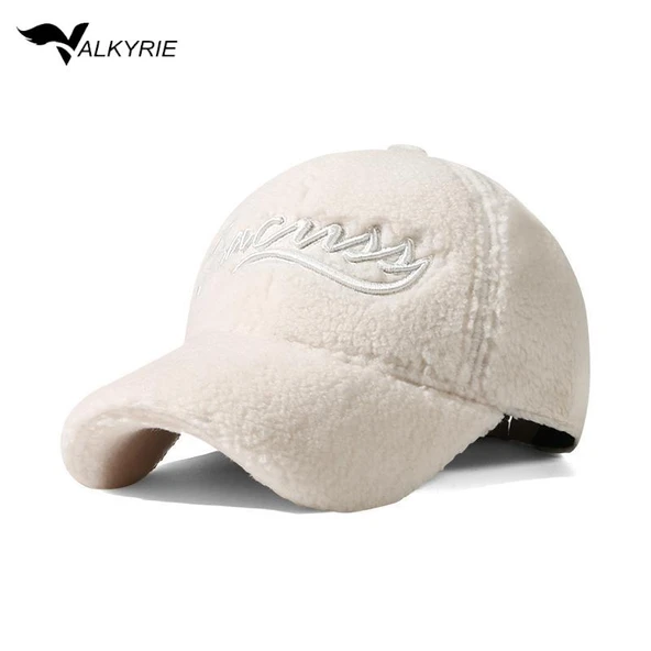 Valkyrie Peluş Şapka Kadın Erkek Unisex Kışlık Şapka Nakışlı Ayarlanabilir Teddy Şapka Koyu Kahve ürün görseli 1