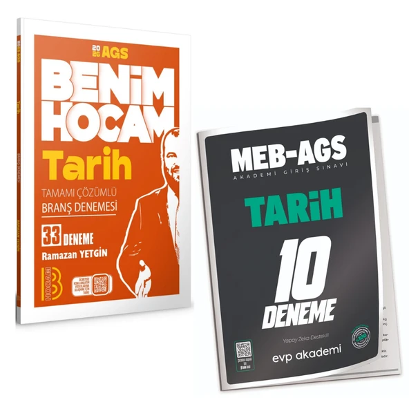Benim Hocam 2026 MEB AGS Tarih 33 Branş Deneme & MEB-AGS Tarih 10 Deneme EVP Akademi Seti ürün görseli 1