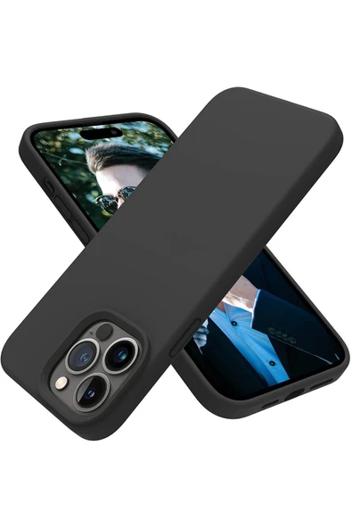 Abatech iPhone 15 Pro Siyah Lansman Kılıf - Resim 2