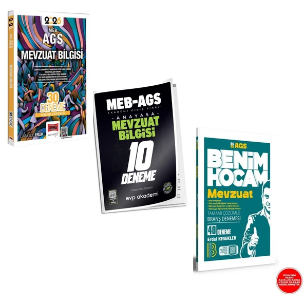 Benim Hocam 2026 MEB AGS Mevzuat 40 Branş Deneme & AGS Mevzuat Deneme Seti ürün görseli 1
