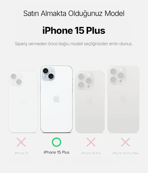 Abatech iPhone 15 Plus Şeffaf Telefon Kılıfı - Resim 2