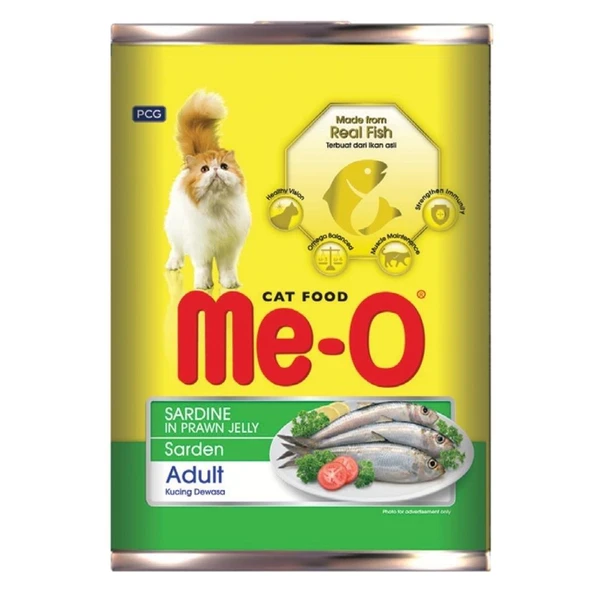 Me-O Sardalyalı Karides Soslu Yetişkin Kedi Konservesi 400gr ürün görseli 1