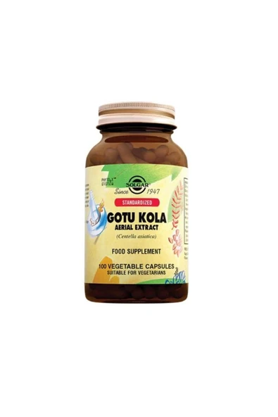 Solgar Gotu Kola 100 Kapsül ürün görseli 1