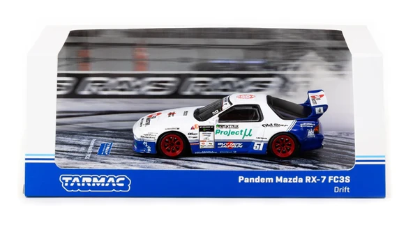 Tarmac Works 1/64 Pandem Mazda RX-7 FC3S Drift ürün görseli 1