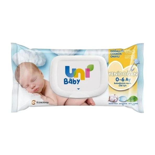 Uni Baby Yenidoğan Islak Mendil 40'lı ürün görseli 1