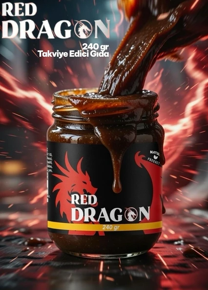 Red Dragn 240 gr Doğal Içerikli Ballı Ginsengli Bitkisel Besin Ballı Ginsengli Multivitamin Epimedyumlu ürün görseli 1