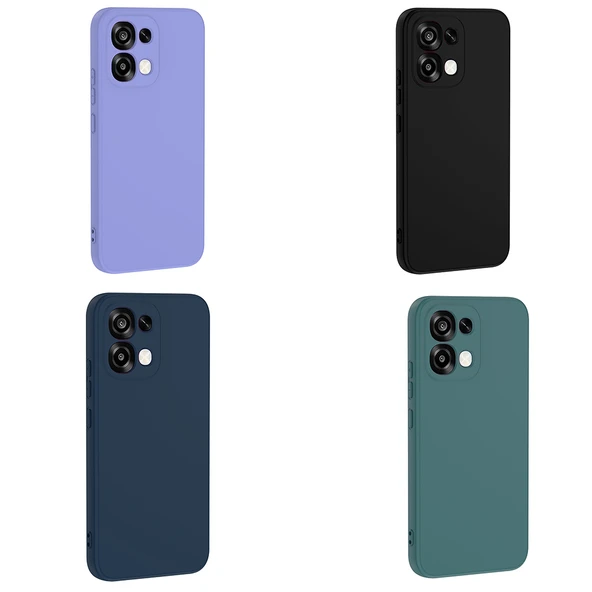 Oppo A6 Pro Kılıf Lansman Tasarım İç Yüzeyi Kadife Silikon ürün görseli 1