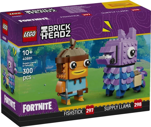 LEGO BrickHeadz 40881 Supply Llama and Fishstick ürün görseli 1