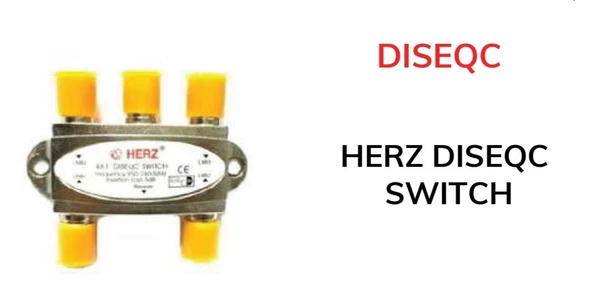 Herz 4X1 950-2400Mhz 3Db Diseqc Switch Uydu Birleştirici ürün görseli 1
