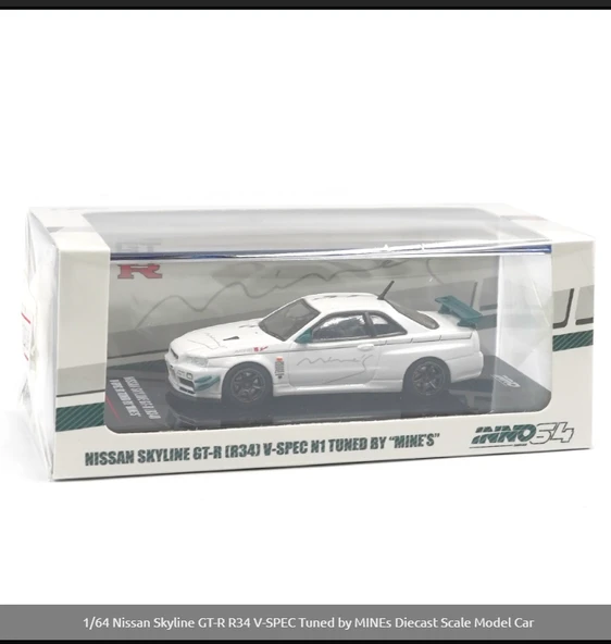 Inno64 1/64 Nissan Skyline GT-R R34 V-SPEC Tuned by MINEs ürün görseli 1