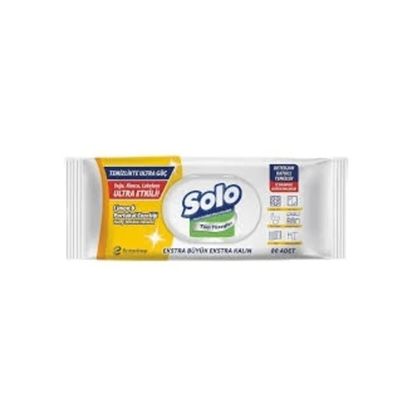 Solo Ultra Güç Limon & Portakal Ferahlığı Yüzey Temizlik Havlusu 1x100 ürün görseli 1