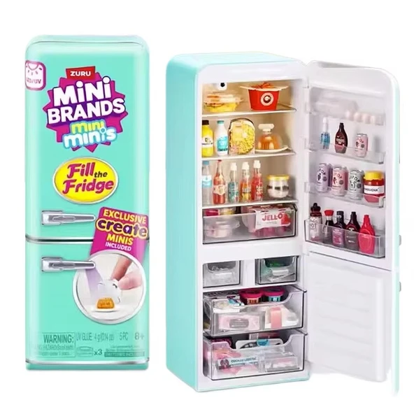 Mini Brands Mini Buzdolabı Seti – Işıklı Mini Fridge + Mini Yiyecek Aksesuarları Oyuncak ürün görseli 1