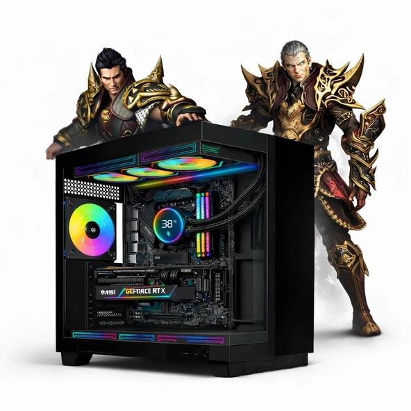 Hyper Rocket PULSE P1Z i5-14400F 32GB RAM 1TB NVMe RTX 5060 Masaüstü Oyuncu OEM Paket ürün görseli 1