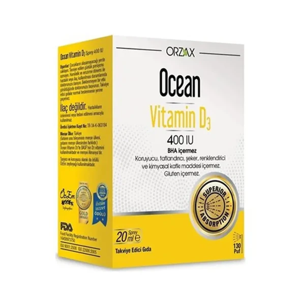 Ocean V%Ddtam%Ddn D 400 Iu Sprey ürün görseli 1