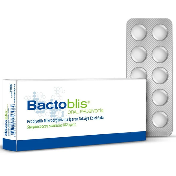 Bactoblis Probiyotik Tablet 30 Tabletlik Ambalaj ürün görseli 1