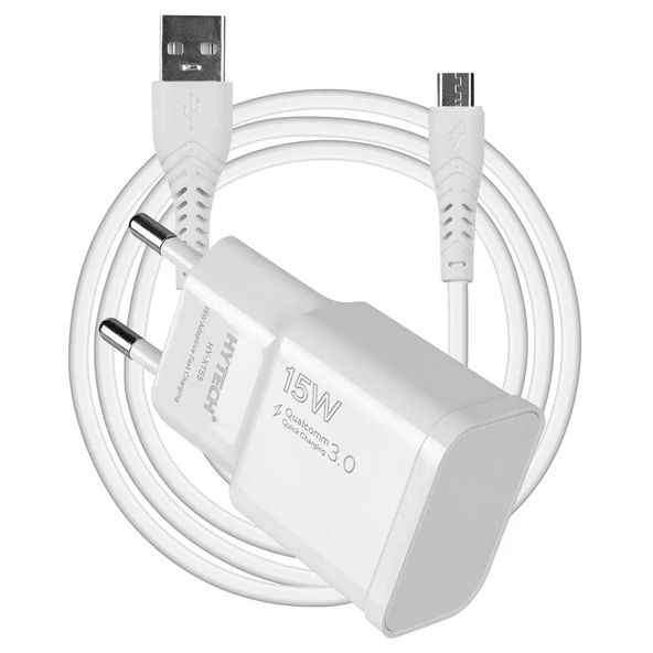 Hytech HY-XT55M 15W Micro USB Hızlı Şarj Adaptörü 3 Amper ürün görseli 1