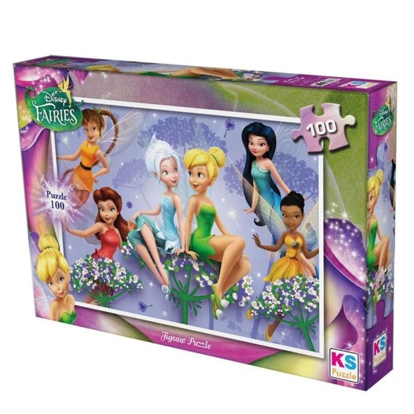 100 Parça Fairies Puzzle - Resim 2