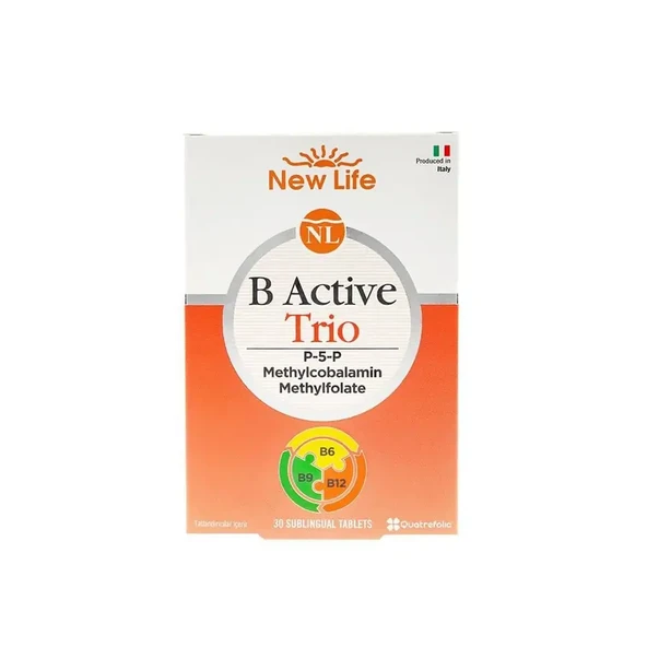 New Life B Active Trio Takviye Edici Gida Dilalti Tablet 30 Tabletlik Ambalaj ürün görseli 1