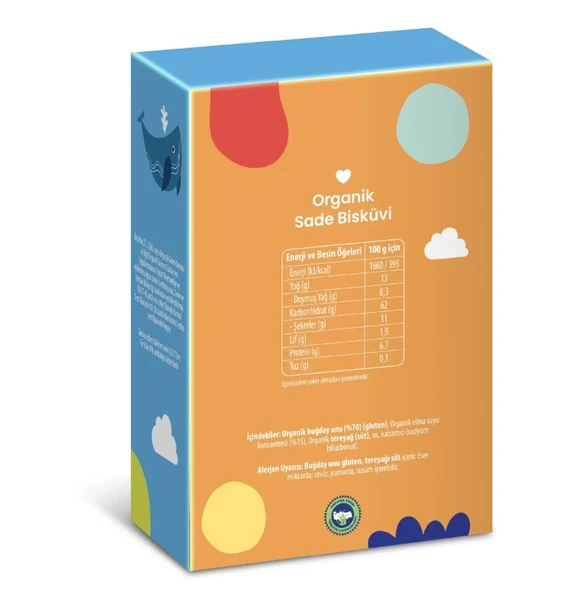 Organik Sade Bisküvi 50gr ürün görseli 1