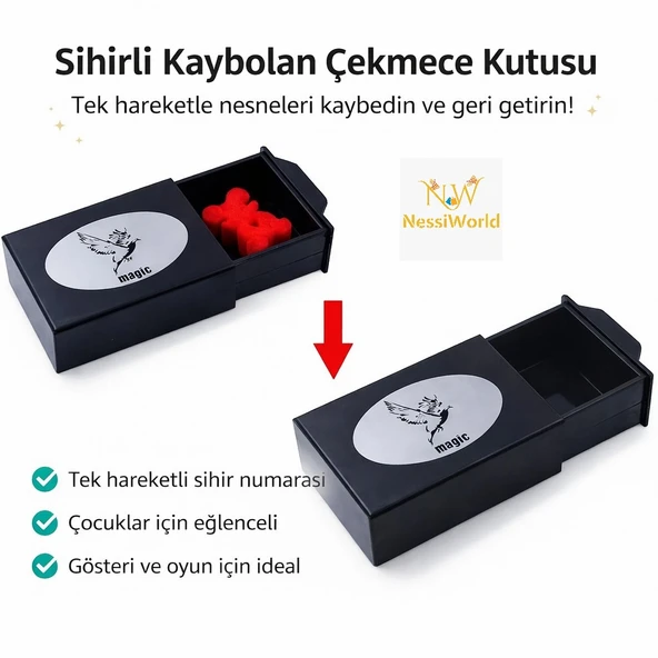 Herşeyi Kaybeden Sihirli Kutu Sihirli Çekmece 3x10x7 cm ürün görseli 1