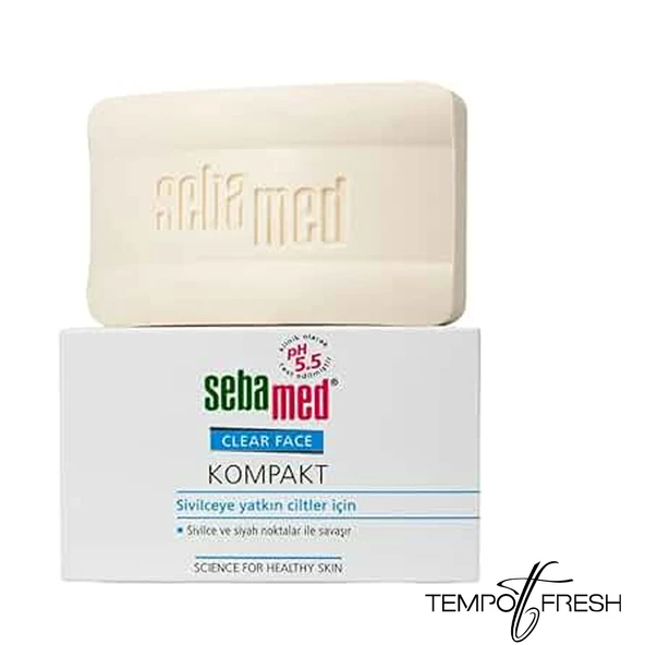Sebamed Clear Face Kompakt Sivilce Akne Siyah Nokta Sabunu 100 gr. ürün görseli 1