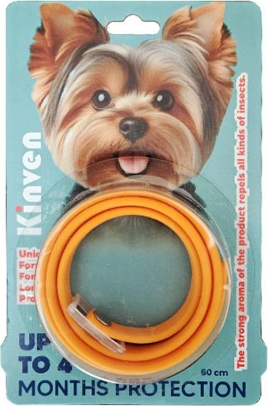Köpek Bit Pire Uzaklaştıcı Tasma 60 cm Turuncı ürün görseli 1