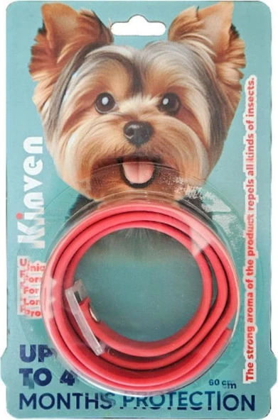 Köpek Bit Pire Uzaklaştıcı Tasma 60 cm Kırmızı ürün görseli 1