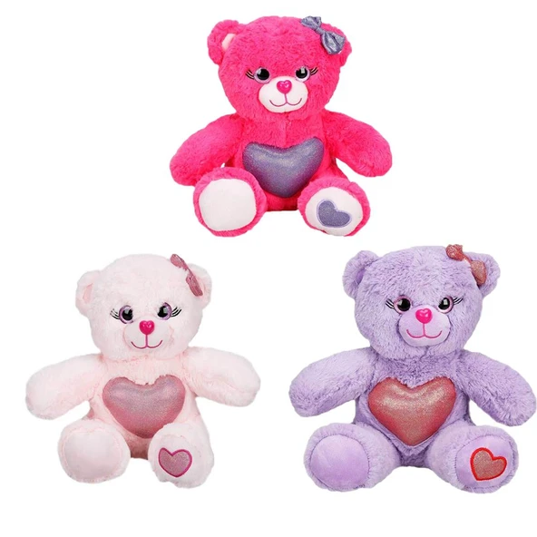 Renkli Sevimli Peluş Ayıcık 26 cm.  1 Adet Fiyatıdır ürün görseli 1