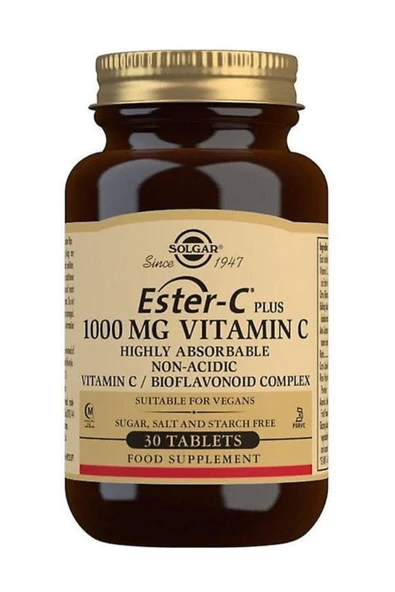 Solgar Ester-c Plus 1000 Mg 30 Tablet ürün görseli 1