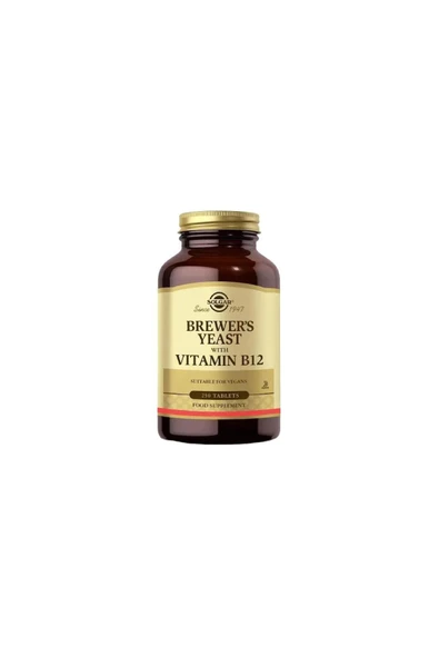Solgar Brewer´s Yeast With Vitamin B12 250 Tablet ürün görseli 1
