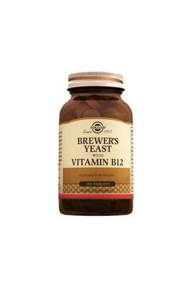 Solgar Brewers Yeast With Vitamin B12 250 Tablet ürün görseli 1