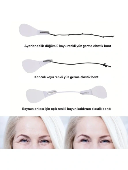 Yüz Gerdirme Göz Boyun Kaş Gerdirme Bant Seti - Resim 3