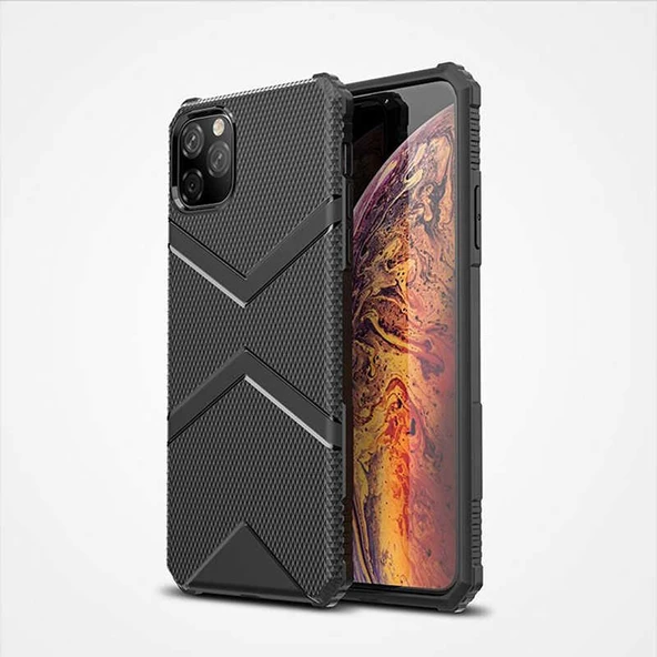 iPhone 11 Pro Max Kılıf Köşeleri Airbag Tasarım Ultra Koruma Lüx Zırh Kapak ürün görseli 1
