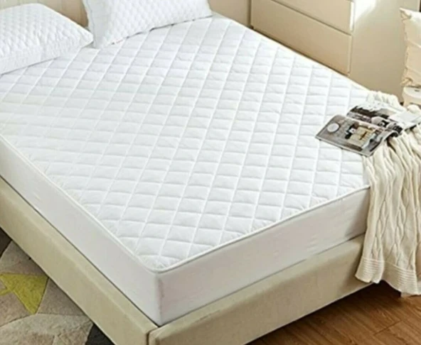Kapitoneli Tek Kişilik Yatak Koruyucu Sıvı Geçirmez Alez (100 X 200 ) ürün görseli 1